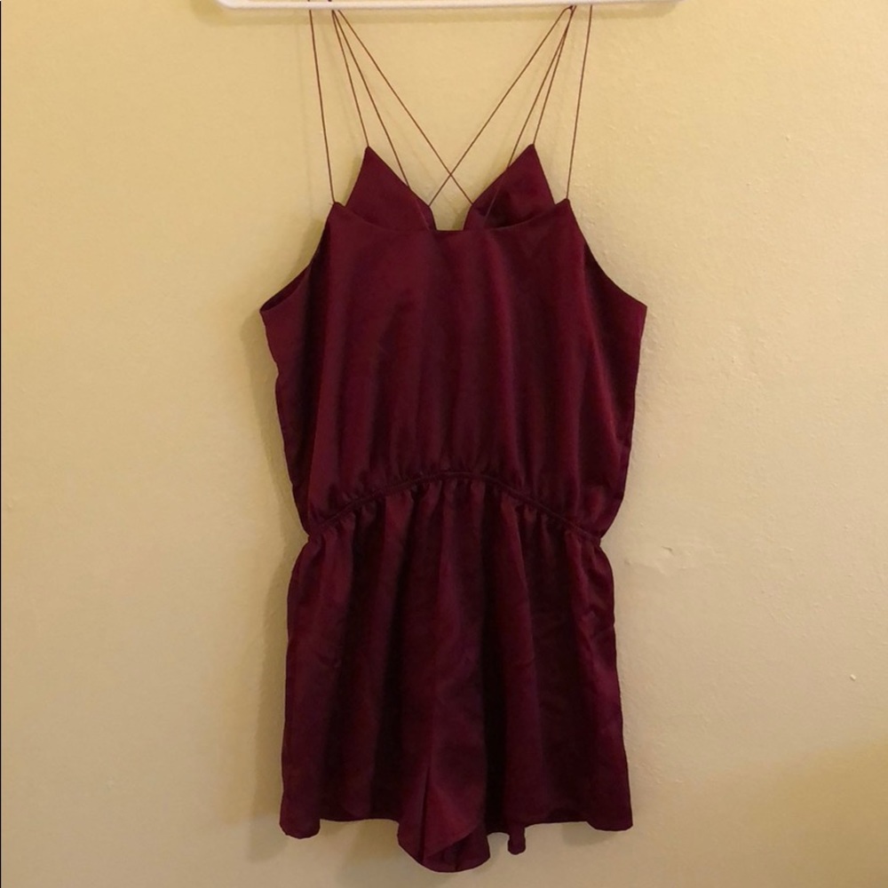ShowPo Romper in Wine - Picture 5 of 5